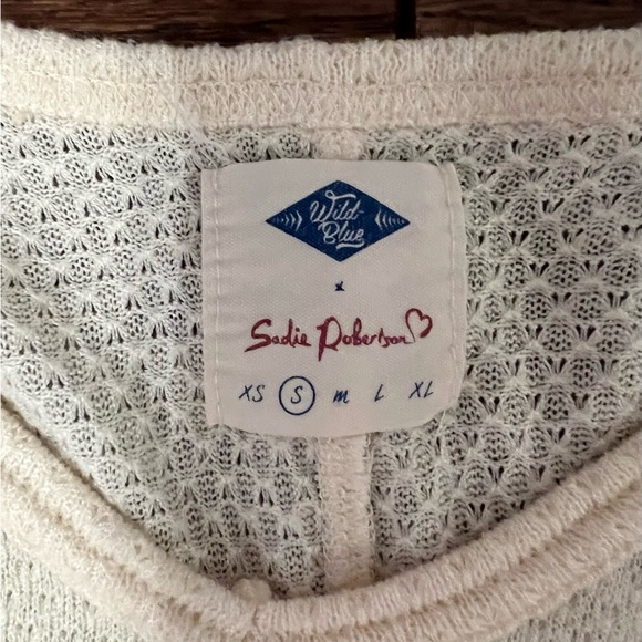 Cream Sweater - 3/4 Length Sleeves - Picture 3 of 3